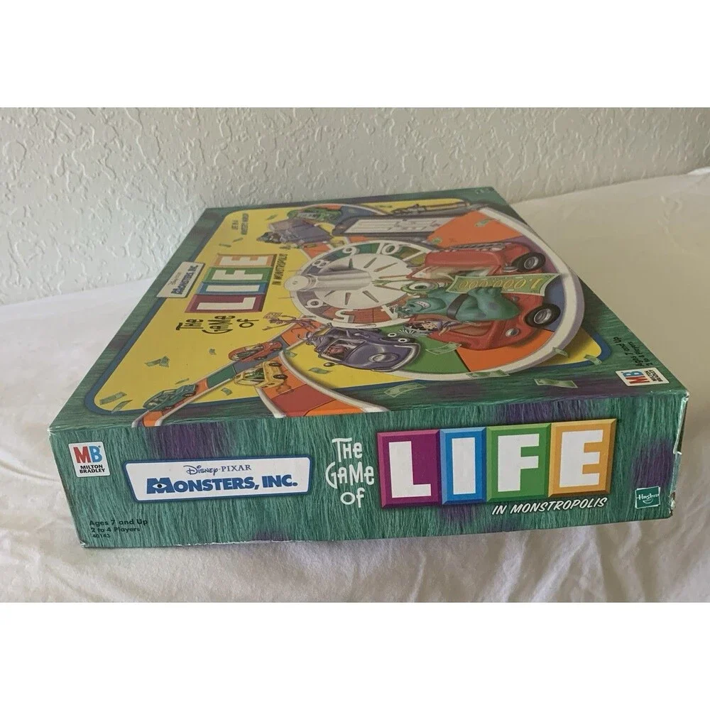 Monsters Inc The Game of Life In Monstropolis Disney Pixar Vintage 2001 Complete